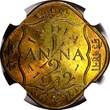 1/2 Anna India-British George VI 1942 (B)  NGC MS64 GEM BU KM# 534b.1 (043)