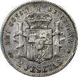 2 Pesetas Spain Alfonso XII Silver 1882 (82) MS-M  SCARCE KM# 678.2 (9022) Uncertified