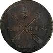 1/2 Skilling Sweden Gustaf IV 1802  Overstruck on 1 Ore 1730-1769 KM# 565 (294) Uncertified
