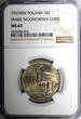 POLAND 1967 MW 10 Złotych NGC MS65 Birth of Marie Sklodowska Curie Toned Y#59(4)