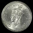 Rupee 1945 India-British George VI Silver 1944 (B)  Bombay Mint KM# 557.1 (27 319) Uncertified