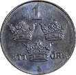 1 Öre Sweden Gustaf V Iron 1946  Choice Unc KM# 810 (21 874) Uncertified