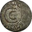 Solidus Swedish Livonia City of Riga Carl X Gustav Silver 1660 1  KM# 50 (22 237) Uncertified