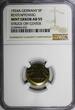 5 Rentenpfennig Germany-Weimar 1924 A  NGC MINT ERROR AU55 SCARCE KM# 32 (031)