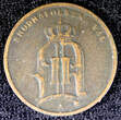 Bronze SWEDEN Oscar II (1872-1907)  1876 1 ORE SCARCE KM# 734 (23 157) Uncertified