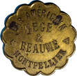 20 centimes FRANCE EMERGENCY Montpellier (34) Bar Americain.Mege et Beaume.  (23) Uncertified