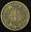 1 Peseta SPAIN Aluminum-Bronze 1944  WWII Issue 1 Year Type KM# 767 (28 120) Uncertified