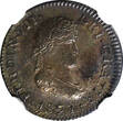 1/2 Real Mexico SPANISH Fernando VII Silver 1821 MO JJ  NGC AU DET. KM# 74 (103)