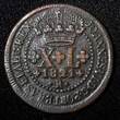 40 Reis BRAZIL João VI Copper 1821 R  35 mm KM# 319.1 (27 475) Uncertified