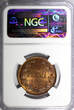 10 Pennia Finland Nicholas II Copper 1914  NGC MS62 BN Mintage-605,0 KM#14 (094)