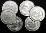 50 Centavos Colombia 1967-1969  30.5 mm UNC KM# 228 RANDOM PICK (1 Coin) unz