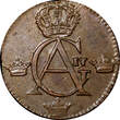 1/4 Skilling SWEDEN Gustaf IV Adolf Copper 1808  Avesta mint AU KM# 564 (21 014)