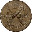 SWEDEN Gustaf IV Adolf (1802-1805​) 1760 S.M.2 Ore Mintage-558,000 KM#461 (303) Uncertified