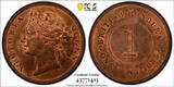 1 Cent British Honduras Bronze 1885  PCGS MS63 RB Mintage-72,000 KM# 6 (13)