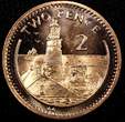 2 Pence Gibraltar Elizabeth II 2000  BU KM# 774 RANDOM PICK (1 Coin) (23 976) Uncertified
