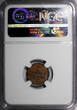 Russian Federation 1/4 Kopek RUSSIA Nicholas I Copper 1842 СПМ  NGC AU58 BN Inverted 