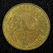 10 Centimes FRANCE Aluminum-Bronze 1975  KM# 929 (22 716) Uncertified