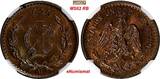 1 Centavo Mexico ESTADOS UNIDOS MEXICANOS Bronze 1929 Mo  NGC MS62 RB KM# 415 (7)