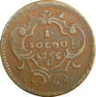 Italy 1 Soldo Italian States GORIZIA Maria Theresia 1755 W  Vienna Mint KM# 11 (501) Uncertified