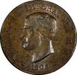 ITALY Kingdom of Napoleon Copper 1808 M SOLDO aUNC SCARCE C#3.2 (11 213)