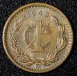 1 Centavo MEXICO Bronze 1943 Mo  Better Date WWII Issue KM# 415 (27 858) Uncertified