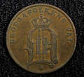 Bronze SWEDEN Oscar II (1872-1907)  1885 1 ORE Extra Large letters KM# 750 (514) Uncertified