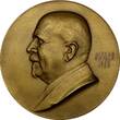 Bronze AUSTRIA  Medal A.Hartic 1938 Alfons Dopsch (1868-1953) Historian 70mm (94)
