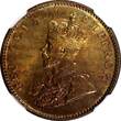 1/4 Anna India-British George V Bronze 1934 (C)  NGC MS64 RB NICE RED KM# 512 (4)