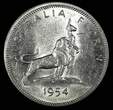 1954 Florin 1954 Australia Silver  Royal Visit of Elizabeth II High Grade KM# 55 (923) Uncertified