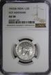 1/2 Rupee India-British George VI Silver 1943 (B)  DOT NGC AU58 KM# 552 (020)