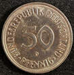 50 Pfennig Germany - Federal Republic 1950 D  Munich UNC KM# 109.1 (23 300) unz