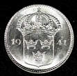 10 Öre SWEDEN Gustaf V Silver 1941 G  ch.UNC KM# 780 (26 646) unz