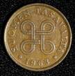 Finland Copper 1963 5 Penniä 1st Year Type KM# 45 (28 093) Uncertified