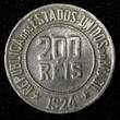200 Reis BRAZIL Copper-Nickel 1924  Liberty 25mm KM# 519 (27 803) Uncertified