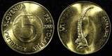5 Tolarjev SLOVENIA 2000  Alpine Ibex UNC-BU KM#6 RANDOM PICK (1 Coin) unz