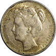 25 Cents Netherlands Wilhelmina I Silver 1905  Better Date Toned 19mm KM#120.2(6) Uncertified