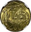200 Lire San Marino 1992 R  Discovery of America NGC MS66 TOP GRADED KM# 285 (39)