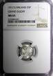 25 Pennia Finland Nicholas II 1917 S  NGC MS65 Grand Duchy KM# 6.2 (1)