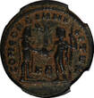 286 AD Roman Maximian,AD286-310 AE Post-Ref.Radiate / Victory From Jupiter NGC (013)