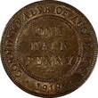 1/2 Penny Australia George V Bronze 1919  Sydney Mint aUNC KM# 22 (17 188)