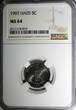 5 Centimes Haiti 1997  NGC MS64 Charlemagne Peralte Magnetic KM# 154a (019)