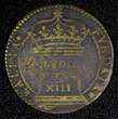 Token FRANCE ND Copper  Louis XIII Crowned Altar 28 mm (27 360) Uncertified