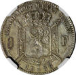 1886 Franc 1886 Belgium Leopold II Silver  Flimish NGC XF45 KEY DATE SCARCE KM29.1 (3)