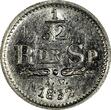 1/32 Riksdaler Sweden Oscar (1844-1859) Silver 1852 AG  Mint Luster KM# 681 (078) Uncertified