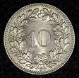 10 Rappen Switzerland Copper-Nickel 1951 B  GEM BU Toned KM# 27 (26 694) Uncertified