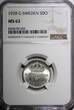 SWEDEN Gustaf V Silver 1928 G 50 Ore NGC MS62 KM# 788 (007)