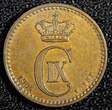 Bronze 1904/804 Denmark Christian IX  1904 9/8 VBP 1 Ore OVERDATE ch.UNC KM# 792.2 (811) unz