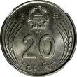20 Forint Hungary 1989 BP  György Dózsa NGC MS66 TOP GRADED KM# 630 (028)