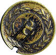 COSTA RICA ARMSTOKEN 19mm Numerals Struck 