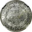 10 Cents French Indo-China Silver 1937  1 Year Type NGC UNC DETAILS KM# 16.2 (3) NGC unz DETAILS KM
